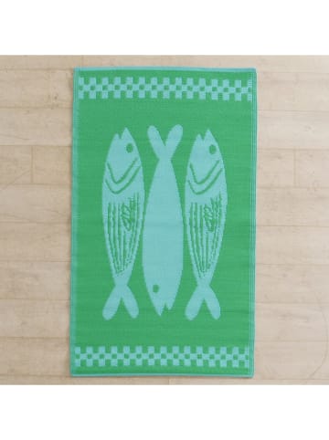 Boltze 3er-Set: Teppiche "Ophelia in Grün/ Hellblau - (L)150 x (B)90 cm