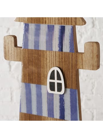 Boltze 2er-Set: Dekoaufsteller "Konnie" in Braun/ Blau - (H)50 cm 