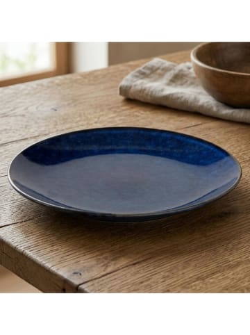 Boltze 2er-Set: Speiseteller "Bleu" in Dunkelblau - Ø 27 cm