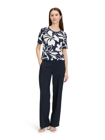 Betty Barclay Shirt in Dunkelblau/ Weiß