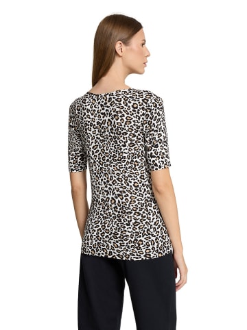 Betty Barclay Shirt wit/zwart/lichtbruin