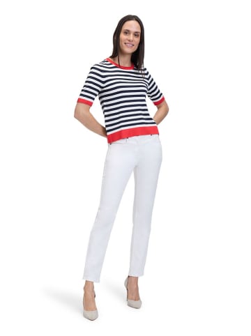 Betty Barclay Pullover in Rot/ Weiß/ Dunkelblau