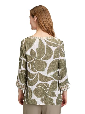 Betty Barclay Blouse kaki/wit