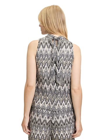 Betty Barclay Blusentop in Schwarz/ Beige