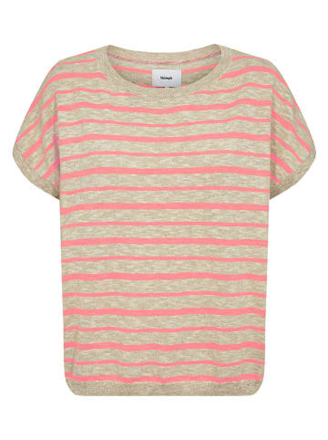 NÜMPH Trui "Kiki" beige/koraalrood