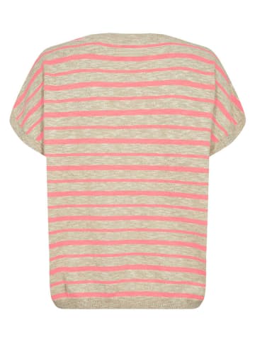 NÜMPH Trui "Kiki" beige/koraalrood