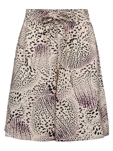 NÜMPH Rok "Shella" beige/zwart