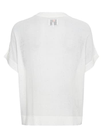 NÜMPH Sweter "Sparkle" w kolorze białym