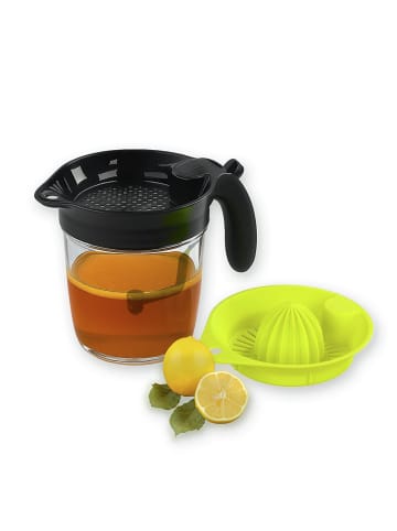 Wenko 3-in-1 fruitpers zwart/geel - 1 l