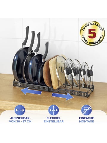 Wenko Afdruiprek zwart - (B)30 - 57 cm