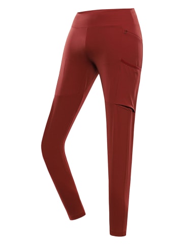 Alpine Pro Legginsy funkcyjne "Gerwa 2" w kolorze czerwonym