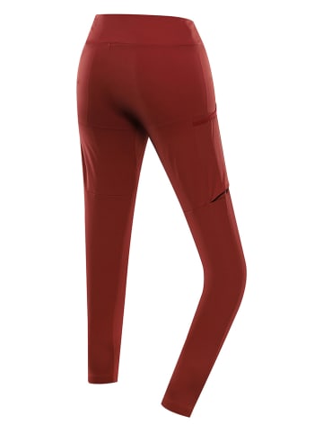 Alpine Pro Legginsy funkcyjne "Gerwa 2" w kolorze czerwonym