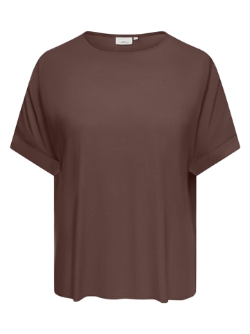 ONLY Carmakoma Bluse in Braun