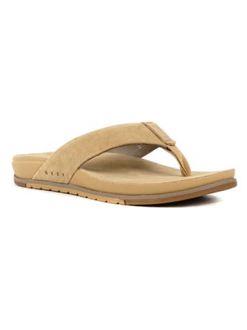 Reef Leren teenslippers "Ojai" camel