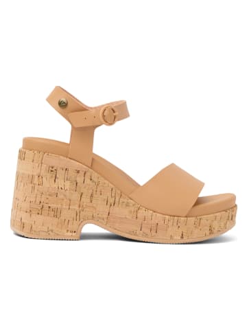 Reef Keilsandaletten "Sunset Sayulita" in Camel