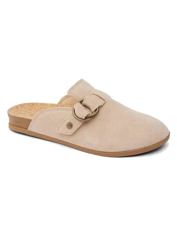 Reef Leder-Clogs "Serenity" in Beige