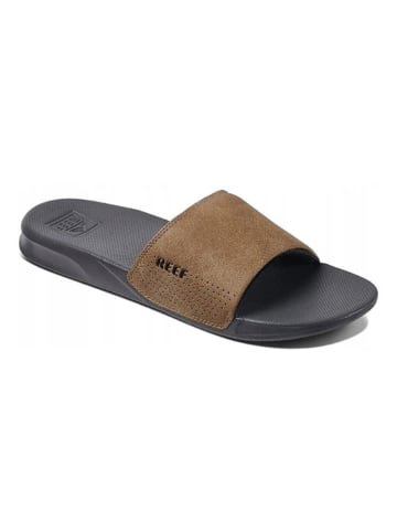 Reef Pantoletten "One" in Grau/ Hellbraun