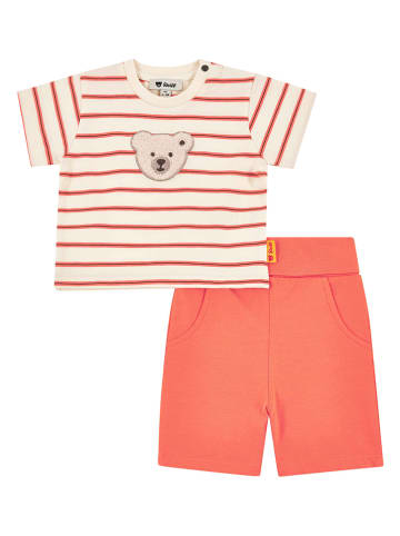 Steiff 2tlg. Outfit in Creme/ Orange