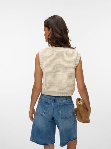 Vero Moda Gebreide gilet crème