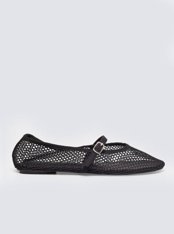 BIG STAR Spangenballerinas in Schwarz
