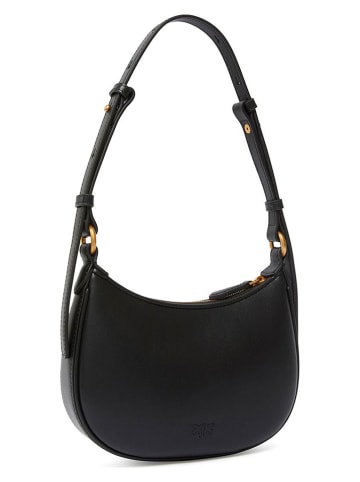 Pinko Leder-Schultertasche in Schwarz - (B)16 x (H)10 x (T)5 cm