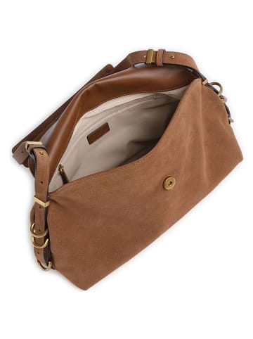 Pinko Leren schoudertas lichtbruin - (B)32 x (H)19 x (D)12 cm