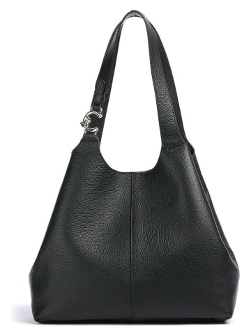 COCCINELLE Leder-Schultertasche in Schwarz - (B)36 x (H)27 x (T)15 cm