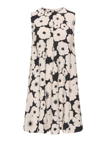 JDY Kleid "Troya Barbara Life" in Beige/ Schwarz