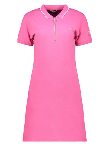 Geographical Norway Sukienka polo "Koline" w kolorze różowym