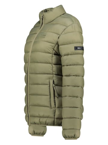 Geographical Norway Kurtka pikowana "Atichoko" w kolorze oliwkowym