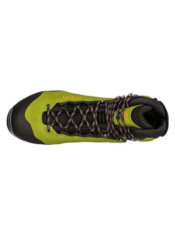 LOWA Skórzane botki trekkingowe "Cadin II GTX" w kolorze limonkowym