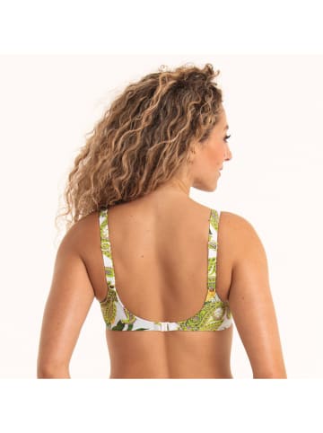 Anita Bikini-Oberteil "Hermine" in Limette/ Weiß