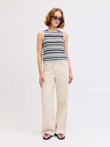 JJXX Stricktop in Hellblau/ Beige