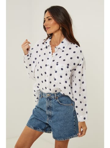 Le Monde du Lin Linnen blouse wit