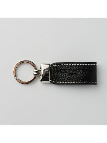 Victor & Hugo Paris Leder-Schlüsselanhänger "Avy" in Schwarz - (B)11 x (H)3 x (T)1 cm