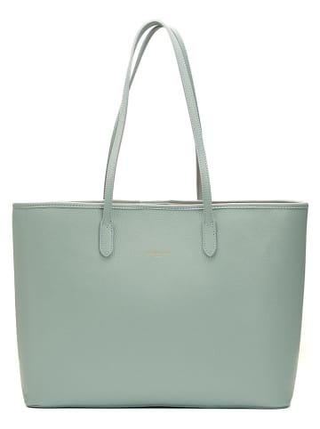 Victor & Hugo Paris Leren shopper "Cannes" lichtblauw