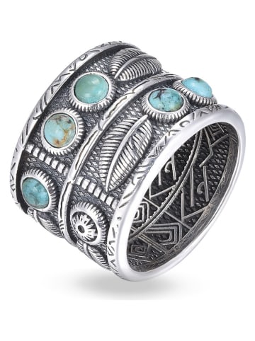 Nomad Silber-Ring mit Ziersteinen