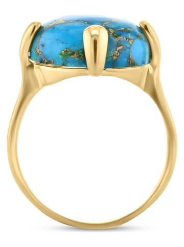 Nomad Vergulde ring met edelsteen