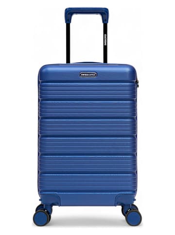 SWISS KOPPER Walizka "Lugano" w kolorze niebieskim - 34 x 55,5 x 23 cm