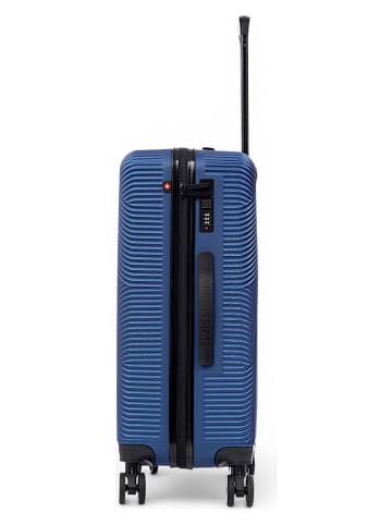 SWISS KOPPER Hardcase trolley  "Olten" blauw - (B)49 x (H)76,5 x (D)29,5 cm