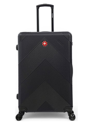 SWISS KOPPER 3tlg. Hardcase-Trolleyset "Olten" in Schwarz