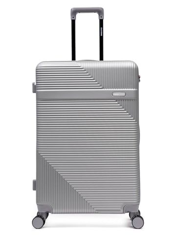 SWISS KOPPER 3-delige hardcase-trolleyset "Wohlen" zilverkleurig