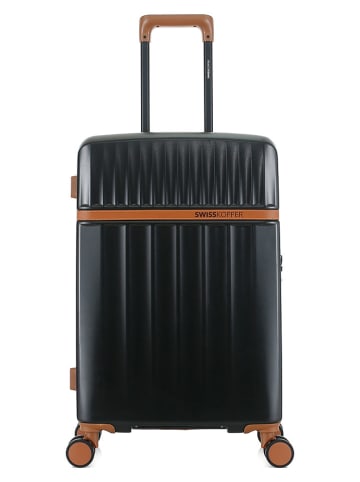 SWISS KOPPER Hardcase trolley  "Zermatt" zwart - (B)42,5 x (H)67 x (D)26 cm