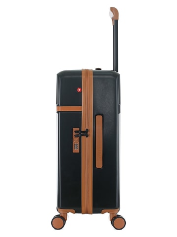 SWISS KOPPER Hardcase trolley  "Zermatt" zwart - (B)42,5 x (H)67 x (D)26 cm