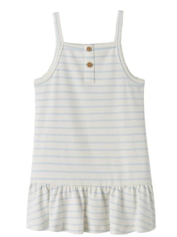 Lil Atelier Jurk "Geo" lichtblauw/wit
