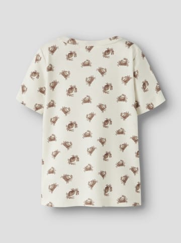 Lil Atelier Shirt "Gayo" crème/bruin