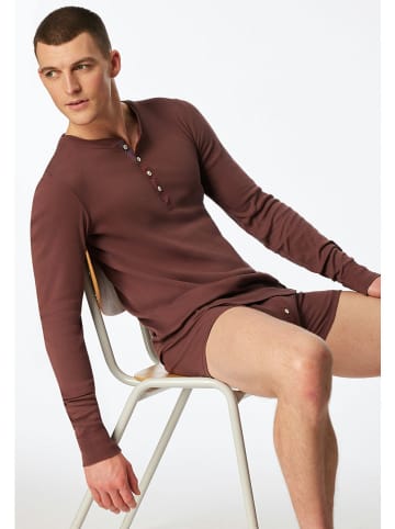 Schiesser Pyjamatop bruin