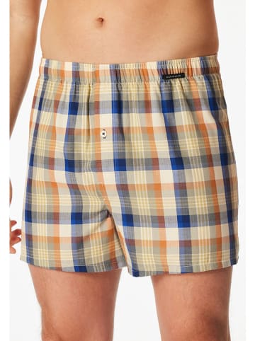 Schiesser 2er-Set: Boxershorts in Dunkelblau/ Orange