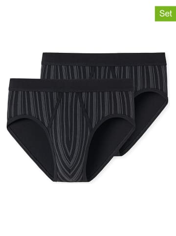 Schiesser 2er-Set: Slips in Schwarz