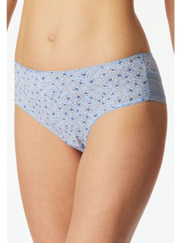 Schiesser 3er-Set: Slips in Hellblau/ Schwarz